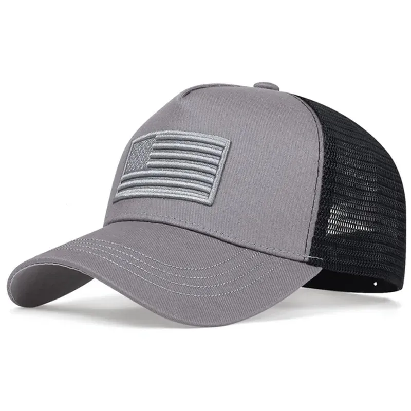 Ball USA Flag Mesh Baseball Cap Summer Breathable Hat Men Women Tactical Unisex Hip Hop Caps Outdoor Sport Trucker Hats_voghion.com