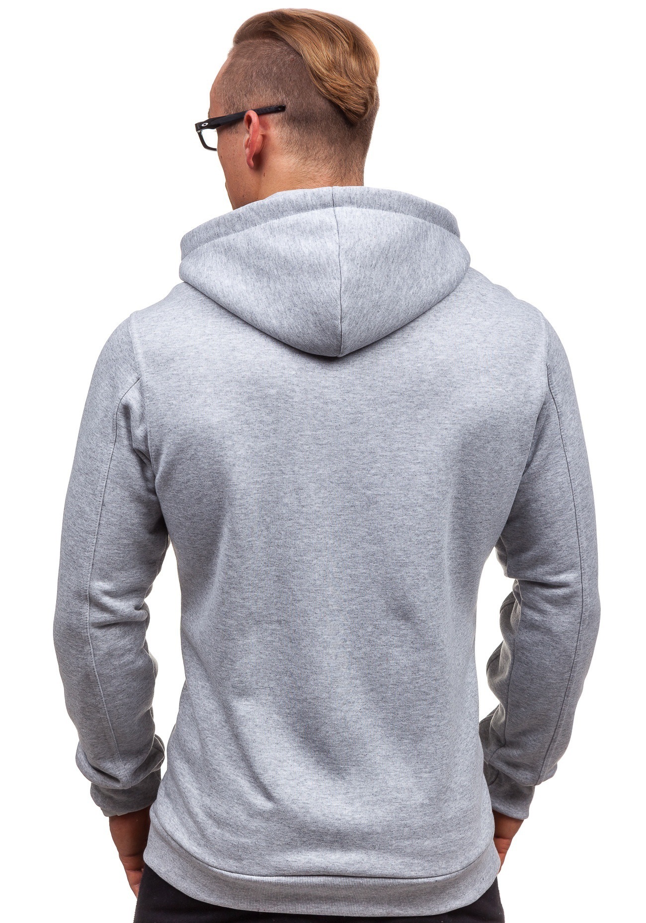 Men's Clothing supply spring and autumn men's hooded solid color slim sweater cardigan long sleeved jacket men ZW08_desvips.com