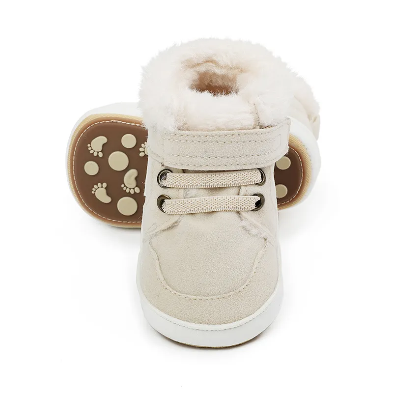 Winter Infant Boots Warm Plush First Walker Shoes For Newborns_voghion.com