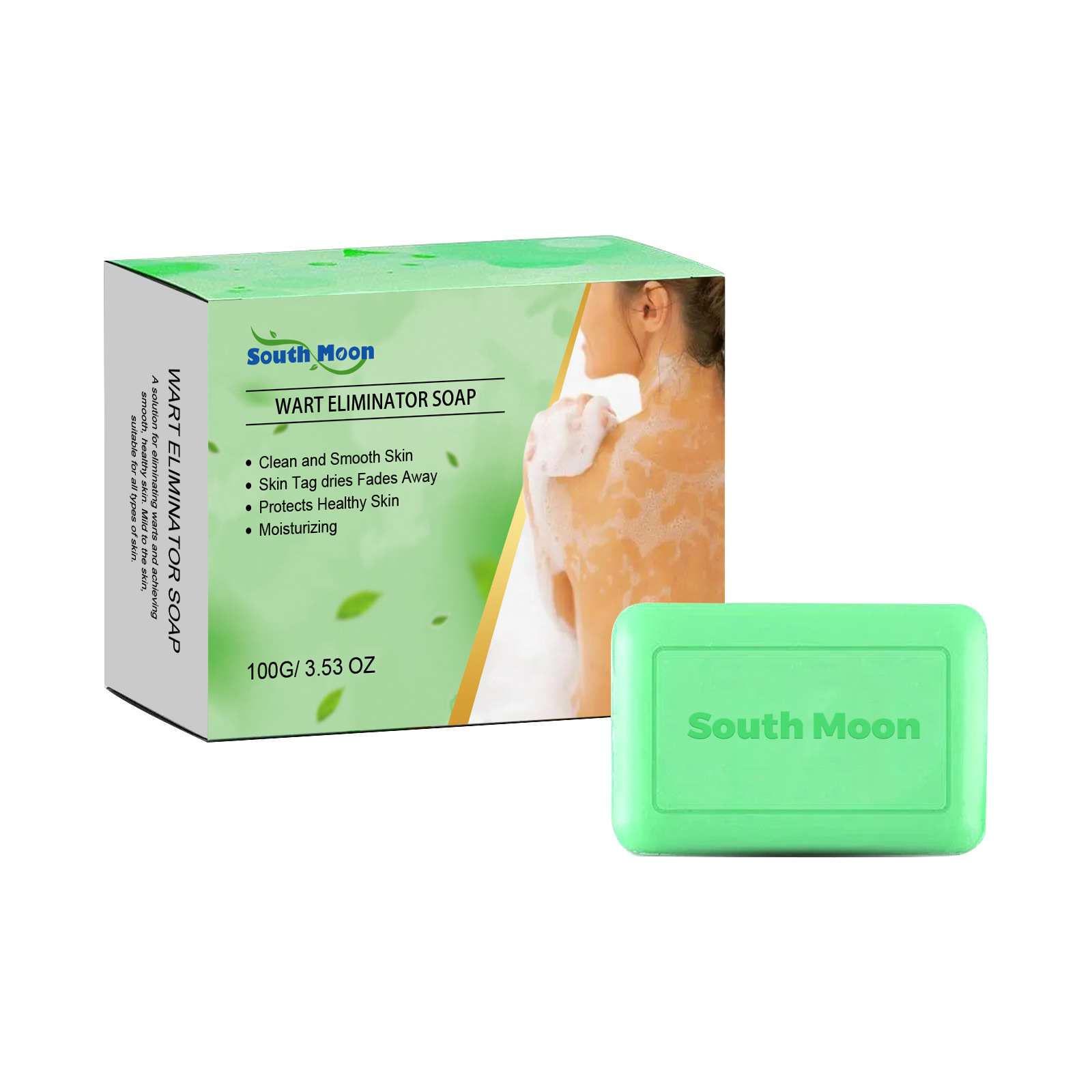 South Moon for Facial, Neck, Body, Cleaning and Care Anti wart Smooth Skin Soap_voghion.com