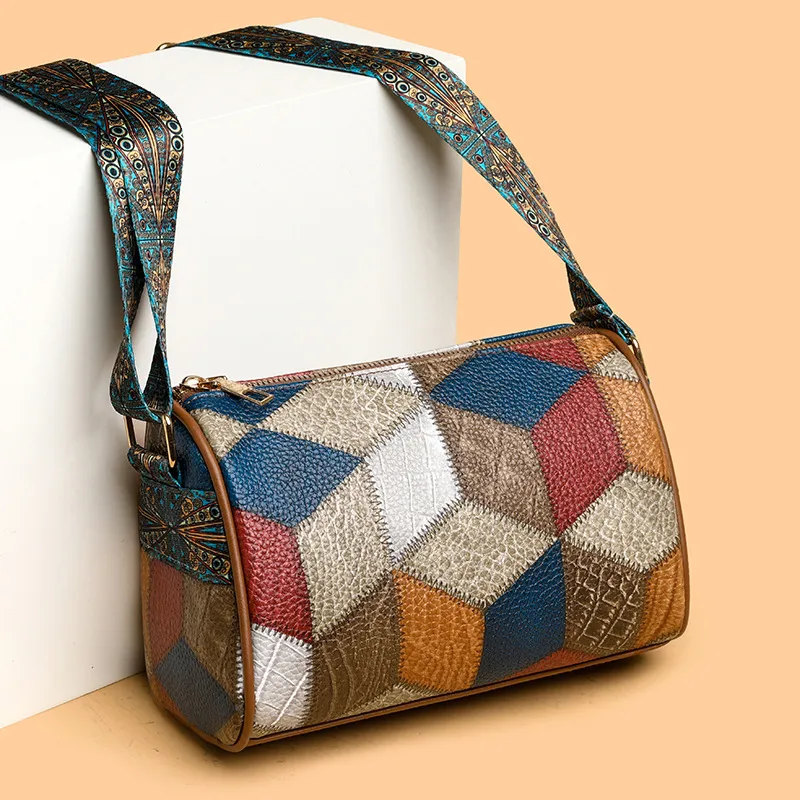 Borsa a tracolla da donna in pelle PU di alta qualità, con tracolla larga, borsa a mano, borsa a tracolla semplice_voghion.com