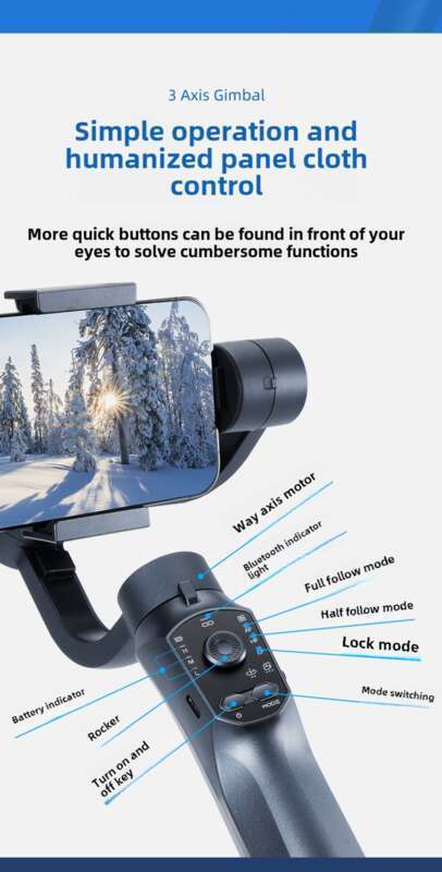 F10 PRO Handheld-Telefon Drei-Achsen-Gimbal-Stabilisator Shake, Internet-Promi-Live-Streaming-Achse Anti-Shake-Shooting_voghion.com