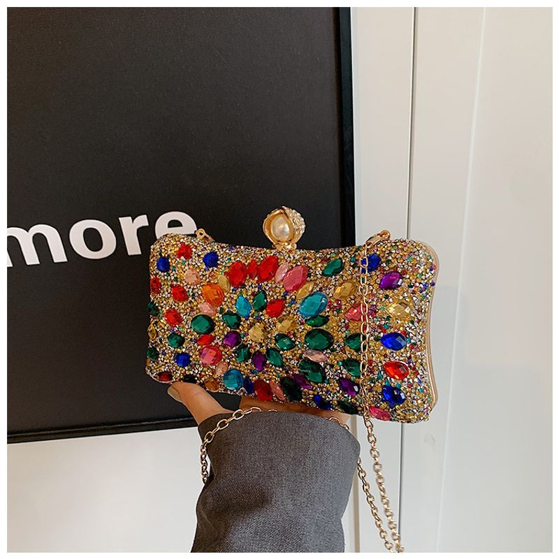 Bags Women's bags 2004 new fashion colored dia stylish shoulder ins texture crossbody chain box bag_voghion.com