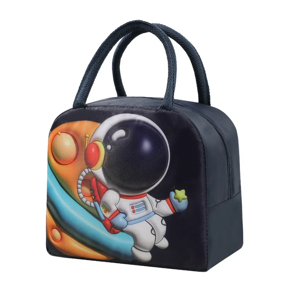 Functional Pattern Cooler Box Portable Insulated Canvas Bag Thermal Food Picnic Lunch Bags For Women Kids_voghion.com