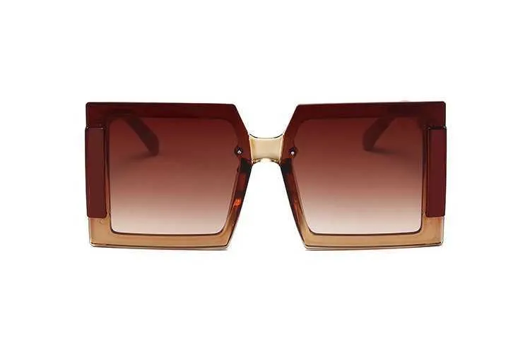 6158 mode grand cadre lunettes de soleil femmes net rouge rue Photo lunettes de soleil carrées_voghion.com