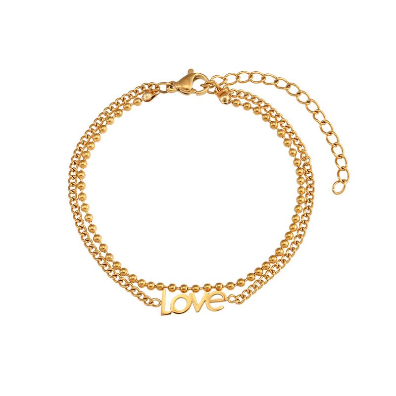 Simple Style Geometric Layered Stainless Steel Bracelets_voghion.com
