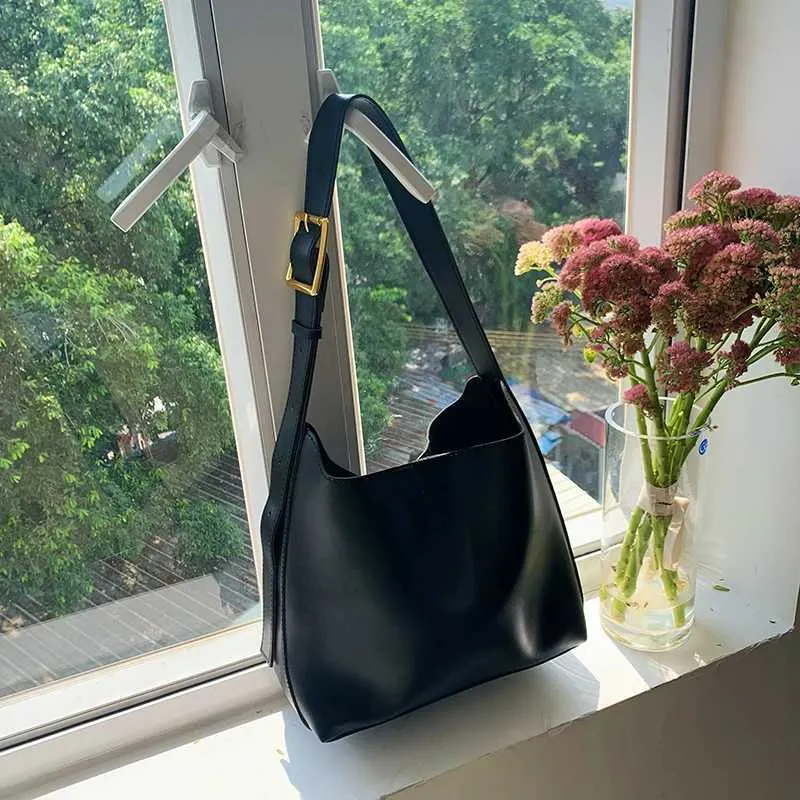 Full Mah Shoulder Solid Fi Handbag Cross Body Womens Minimum PU Leather Work Bag Y241025_voghion.com