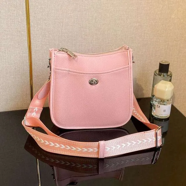 Portafoglio alla moda da donna in PU, tracolla regolabile, tasche multiple, tracolla a forma di secchiello del marchio Hobo_voghion.com
