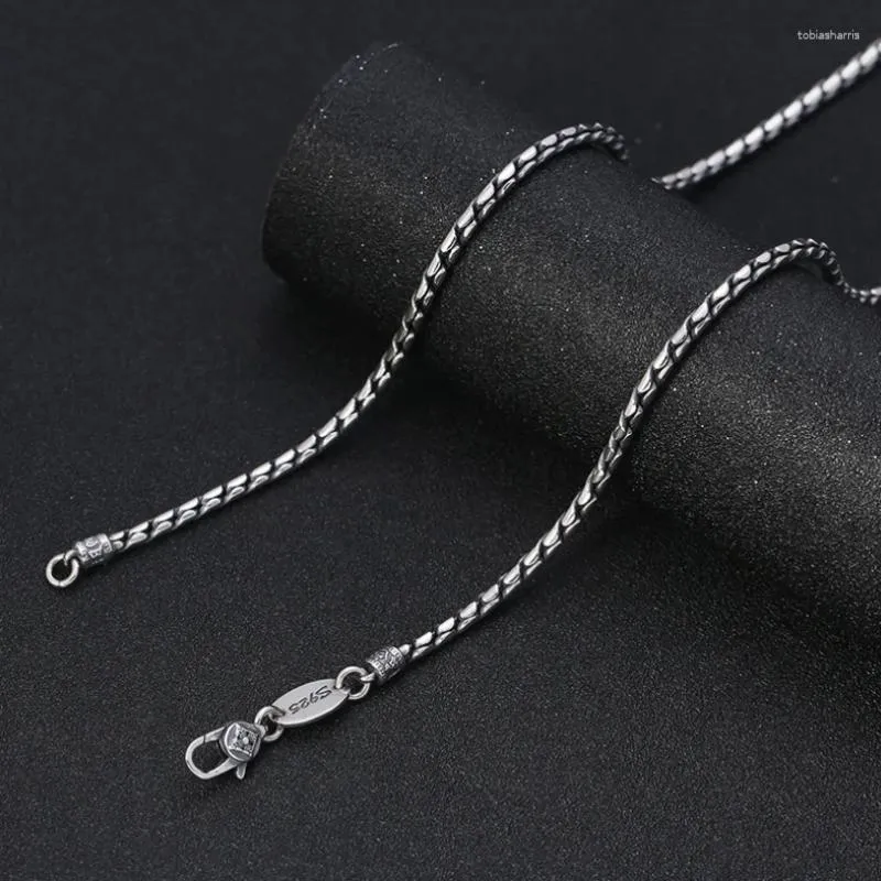 Catene Unibabe 3mm Solido Argento Twist Collana S Sterling Uomo Donna Catena Maschile Gioielli Regalo_voghion.com