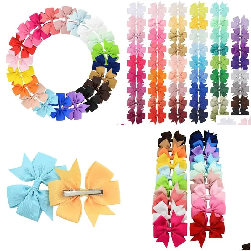 Fiocchi per capelli a nastro costine accessori boutique bimba_voghion.com