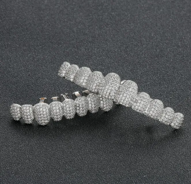 Grillz Dental Griglie Personalizzazione Esclusiva Moissanite Denti Ghiacciati Hop Sier Apparecchi Decorativi Dia Reale Bg Dente Per_voghion.com