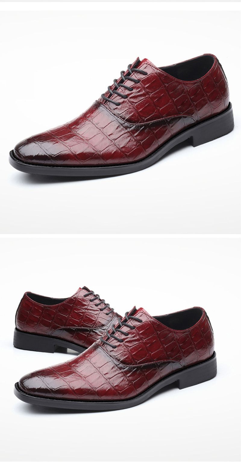 Ανδρικά επαγγελματικά casual φόρεμα Oxfords επίσημα παπούτσια με κορδόνια για γραφείο, πάρτι και καθημερινά ρούχα_voghion.com