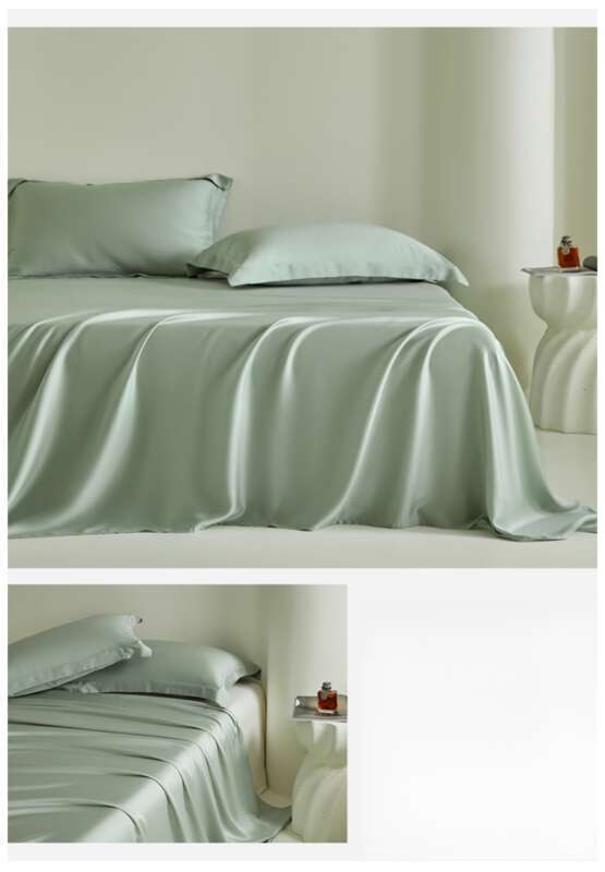 Grado A 100 Lycra Tencel letto, singolo tinta unita primavera Ice Silk lenzuolo, federa, set da 3 pezzi, estate_voghion.com
