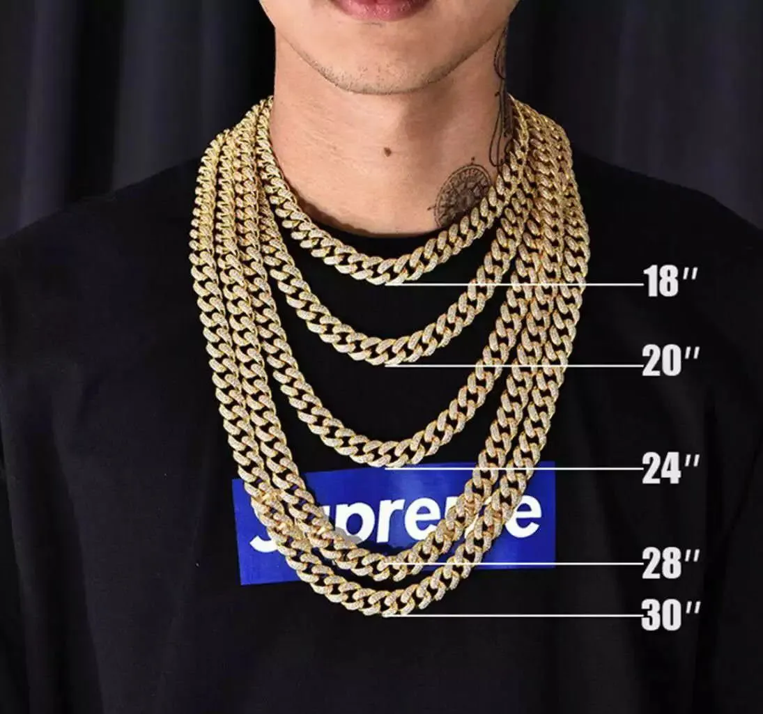 Nova dizajnerska ogrlica hip hop okrogla verižica z biseri za moške in ženske z enakim personaliziranim nakitom_voghion.com