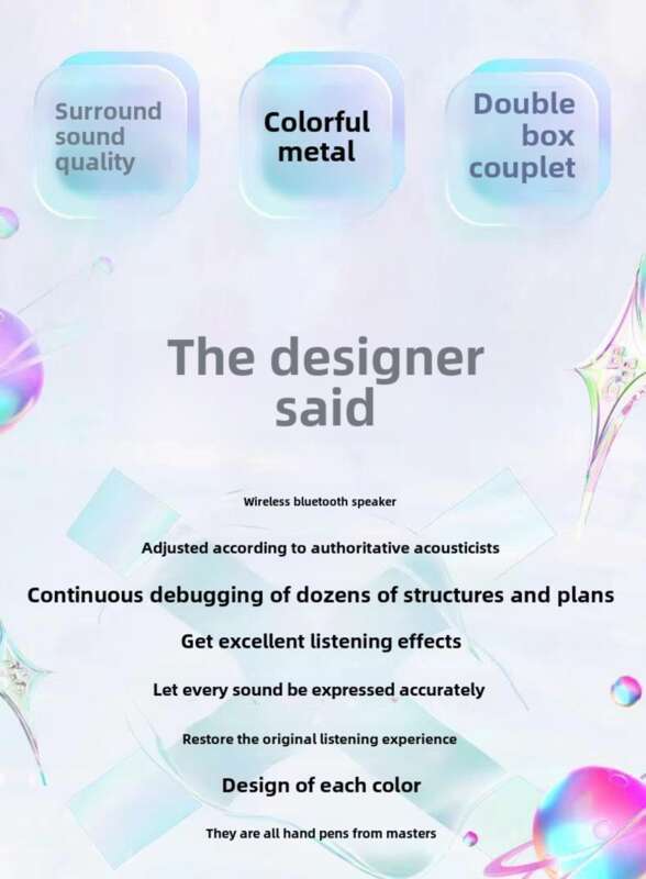 Bluetooth Speaker Basix Internet Celebrity X1 Goddess Essential Series Surround Sound Sensing Super Low Frequency HIFI_voghion.com