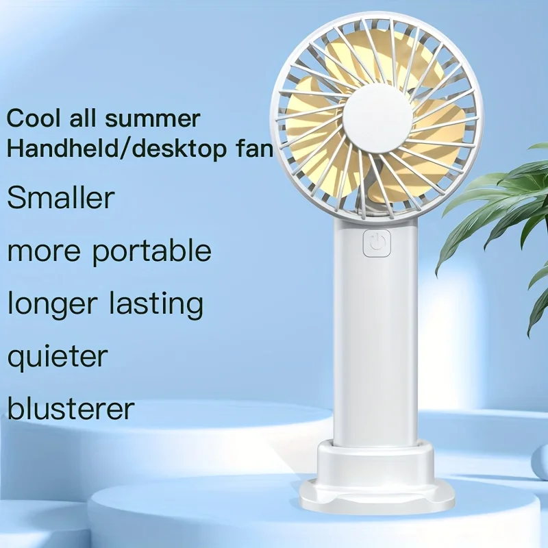 Handheld Akku Ventilator Mit Standfuß Und Handyhalterung Leise_voghion.com