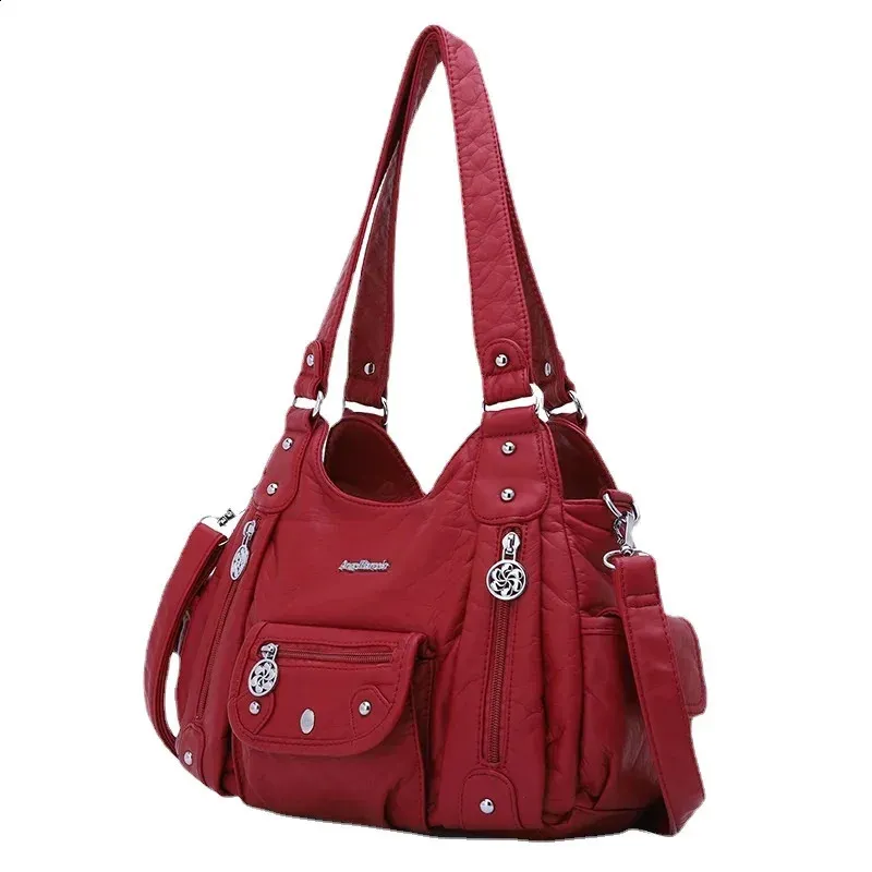 Damenhandtaschen Damentaschen Vintage Weiches Leder Mode Schulranzen Motorradtasche Tragetaschen Umhängetasche 240827_voghion.com