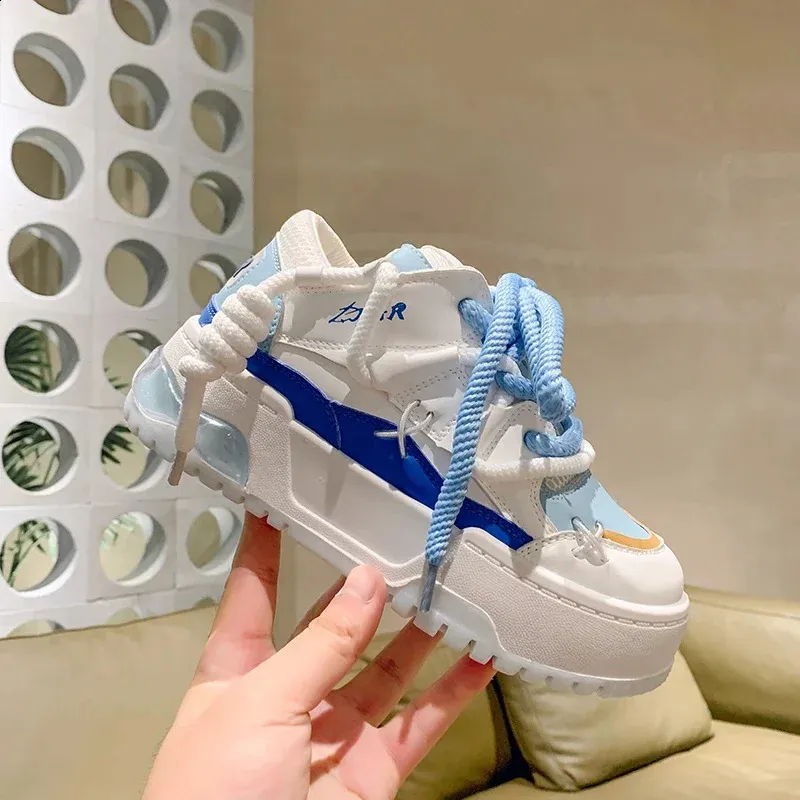 Scarpe sportive donna plateau comode sneaker alla moda casual_voghion.com