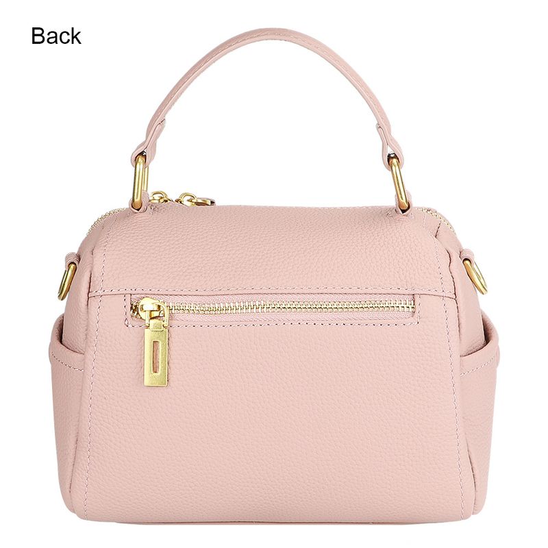 URBAN MASTER Handtasche echtem Leder in Volltonfarbe großem Fassungsvermögen, modische Umhängetasche aus weichem Leder,_voghion.com