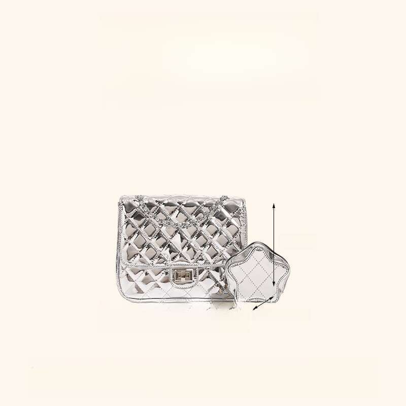 Flash Diamond Lattice Chain Parfüm-Rucksack, Damen-Umhängetasche, kleine Rucksäcke im College-Stil_voghion.com