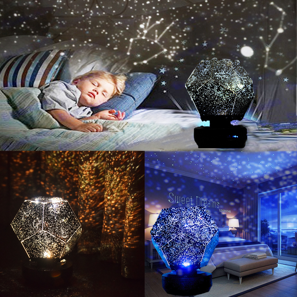 Galaxy Light Projector Nightlights Star Light Space Rechargeable Lamp for Decoration Bedroom Chirstmas Gift Children Night Light_voghion.com