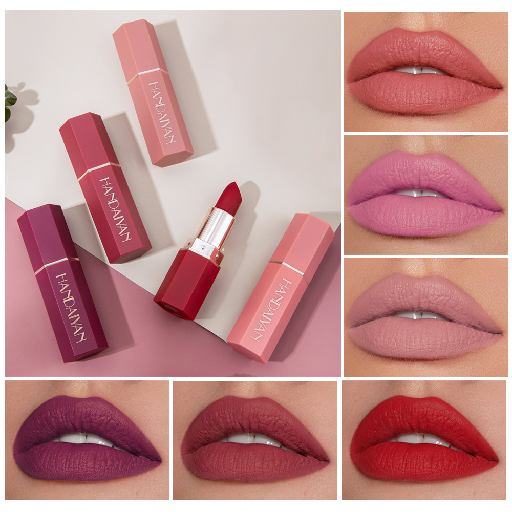 Labial mate resistente al agua de larga duración para mujer_voghion.com