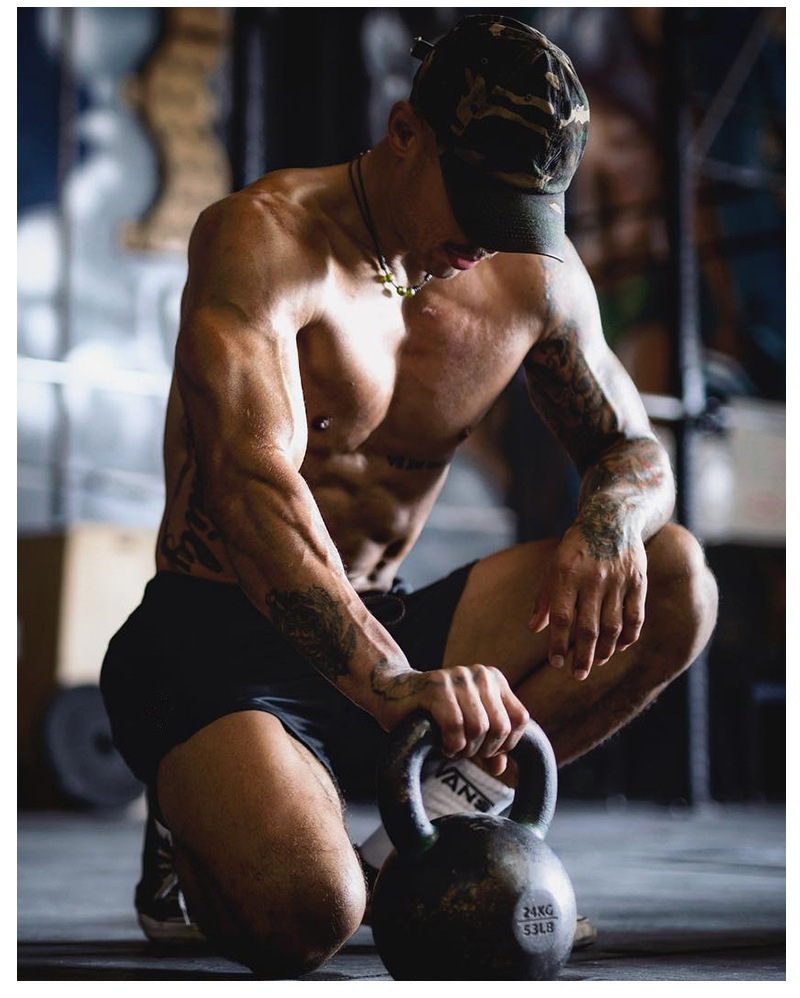 Sports Shorts Men's Summer Fitness Quick Drying Breathable Capris Single Layer Mesh Stretch Beach Pants_voghion.com