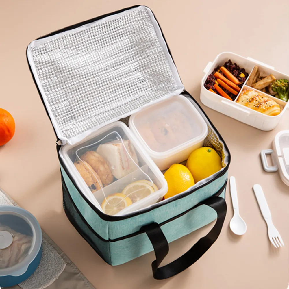 1 Stück große Thermotasche, wasserdicht, tragbar, kationische Isolierung, verdickte Taschen mit großem Fassungsvermögen, Picknick-Lunchbox_voghion.com