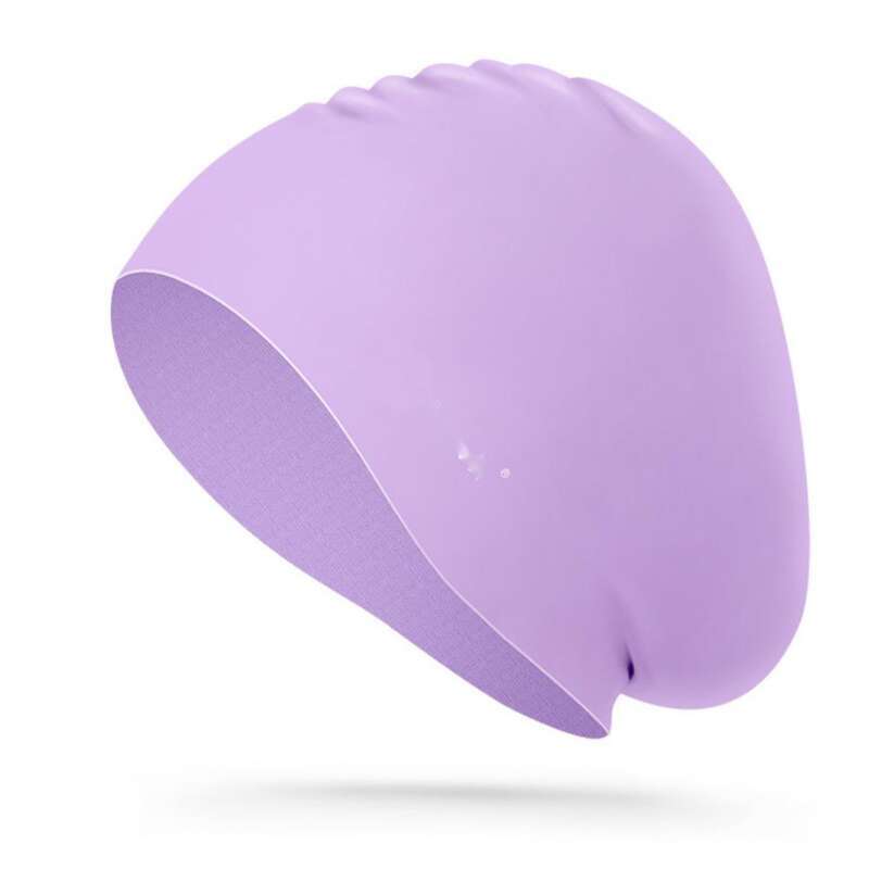 WAVE Modischer wasserdichter Silikon-Sport-Schwimmhut für Erwachsene mit langem Haar, Unisex-Gehörschutz_voghion.com