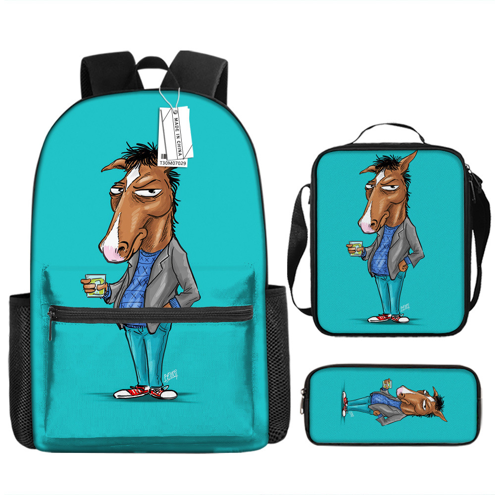 BoJack Sac à dos d'école grande capacité pour hommes et enfants, impression durable_voghion.com