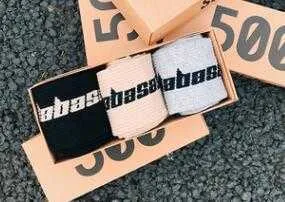 Calcetines Yeezy Personality para hombre y mujer, 3 pares por caja, de la colección Fashion Stock Crew, temporada 6, CALABASAS Soc Match 500 Tidal Youth_voghion.com