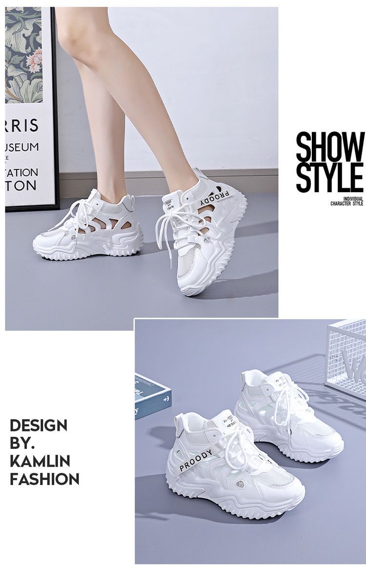 PLOVER beliebte ausgehöhlte Papa-Schuhe im Sommer 2024, neue vielseitige, atmungsaktive Sportsandalen mit dicker Sohle für Damen_voghion.com