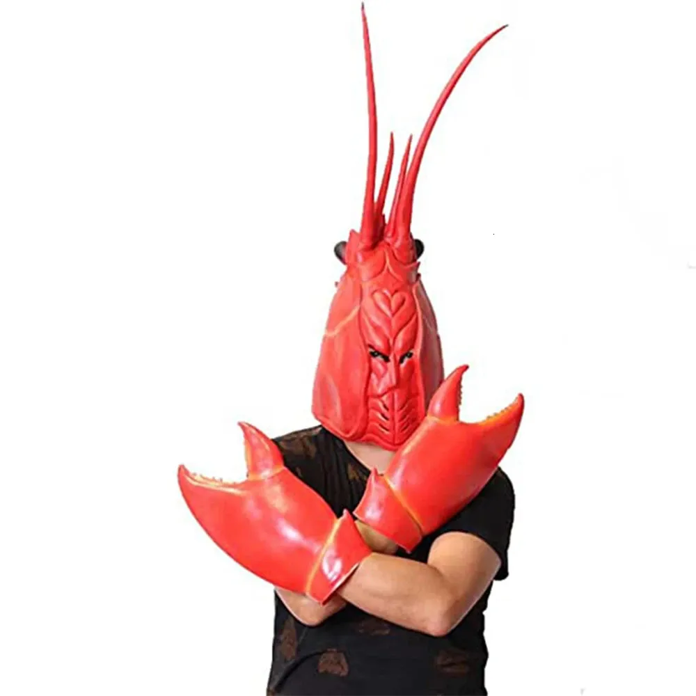 Lustige Krabbenscheren Handschuhe Waffe Requisiten Halloween Cosplay Kostüm Tier Hummer Maske Party Karneval Zubehör 240_voghion.com