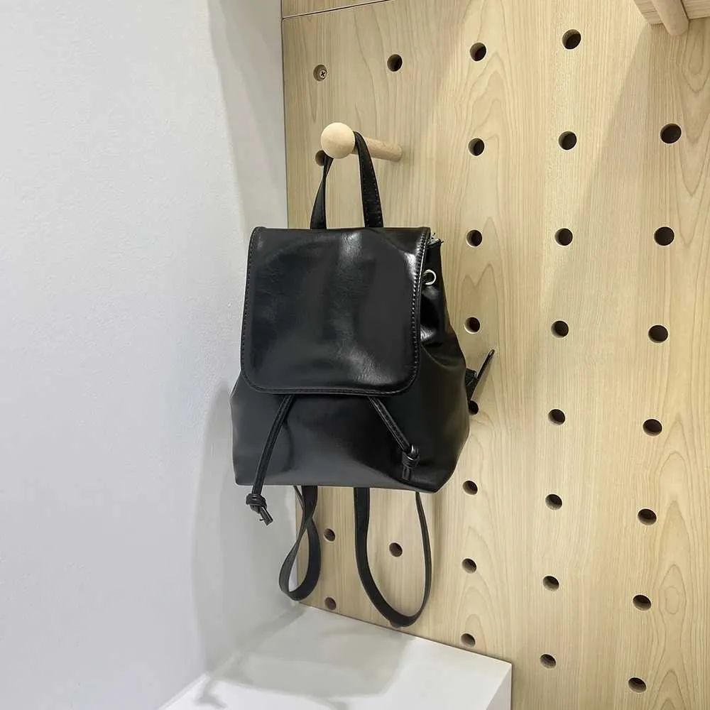 Zaino in morbida pelle da donna coreano 2023 primavera nuovo semplice colore puro college wind bagpack borsa a tracolla donna mochila_voghion.com