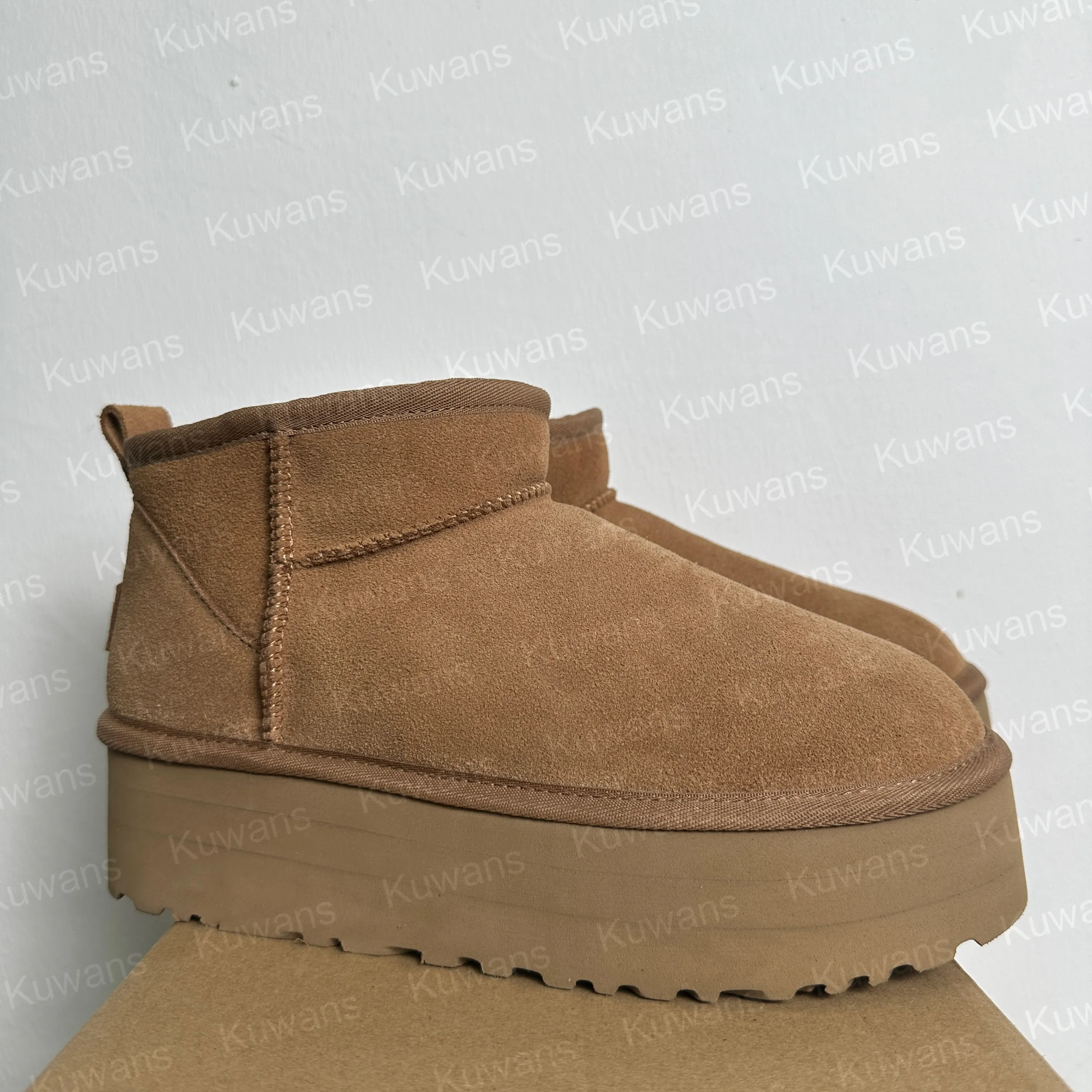 Women Classic Ultra Mini Boot II 2 Platform Height 5cm Australian Winter Snow Designer Tasman Tazz Fur Boots Slippers_voghion.com