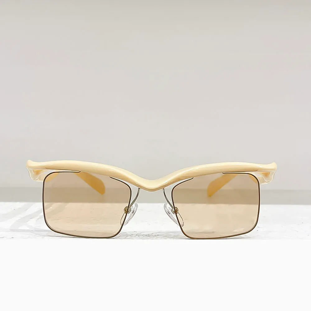 Sunglasses Square Men Outdoor Business Polarized Eyewear Gradient Lenses Unisex Higquality Fashion Glasses_voghion.com