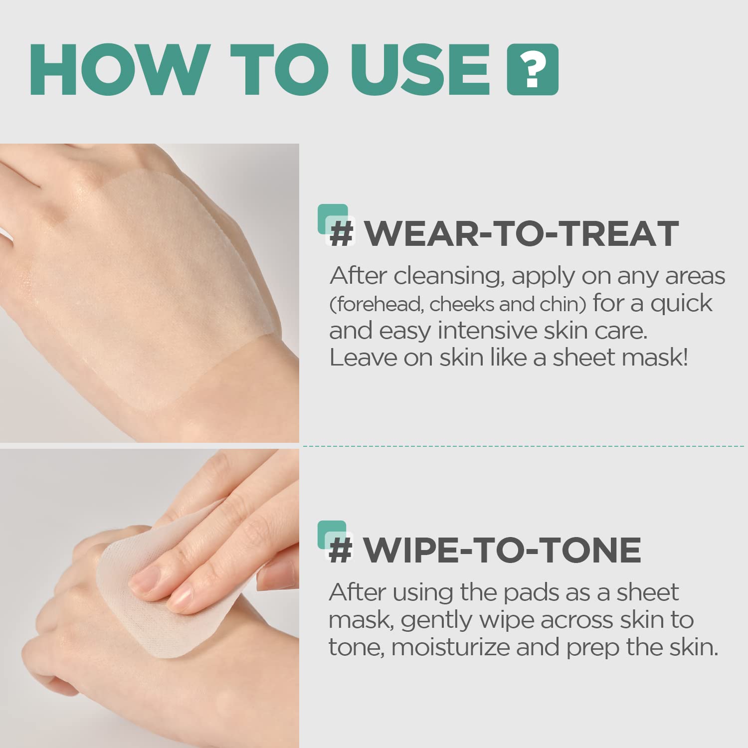 Nieuwe MEDIHEAL Madecassoside katoenen gezichtspads Tonerpads met Centella Asiatica om een ongelijkmatige huidtint te verbeteren 100 pads_voghion.com