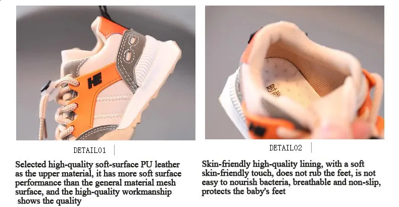 Childrens spring autumn boys breathable comfortable running girls fashionable and leisure sports baby soft shoes 240912_voghion.com