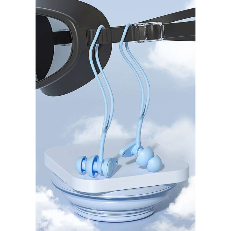 Tappi per le orecchie da nuoto professionali, isolamento acustico, impermeabili, in silicone, set da bagno per immersioni, per adulti e bambini, con clip nasale._voghion.com