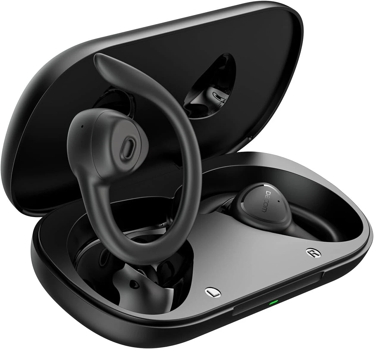 Headphones, Open Ear True Wireless Earbuds Bluetooth 5.3, Earhooks IP65_voghion.com