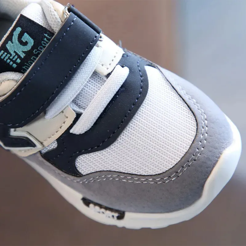 Printemps Automne Respirant Sport Garçons et Filles Semelle Souple Antidérapant Course Bébé Bottes Chaussures de Marche Enfants 240627_voghion.com
