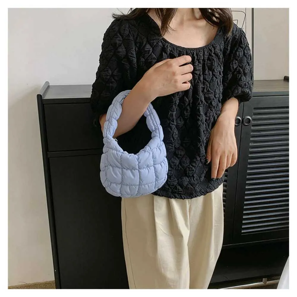 Quilted Shoulder Bag For Women Puffy Dumpling Handbag Fashion_voghion.com