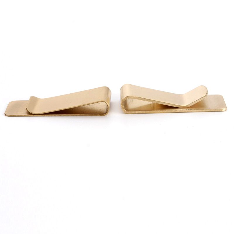 Vertical fashion simple hardware pen metal money clip stainless steel brass wallet can be processed_voghion.com