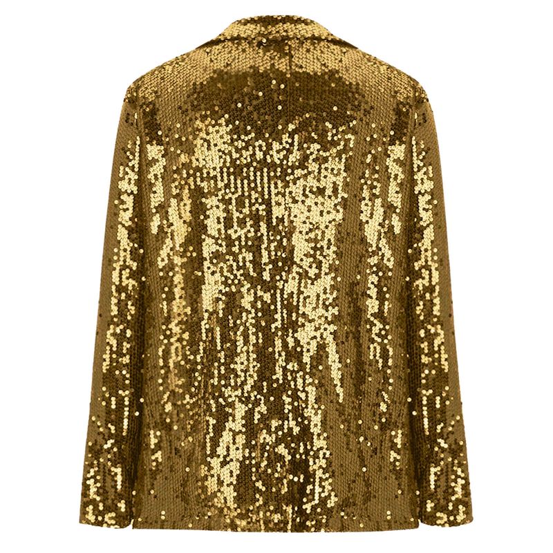 Abbigliamento da donna nuovo stile pendolare cardigan bavero manica lunga paillettes casual abito_voghion.com