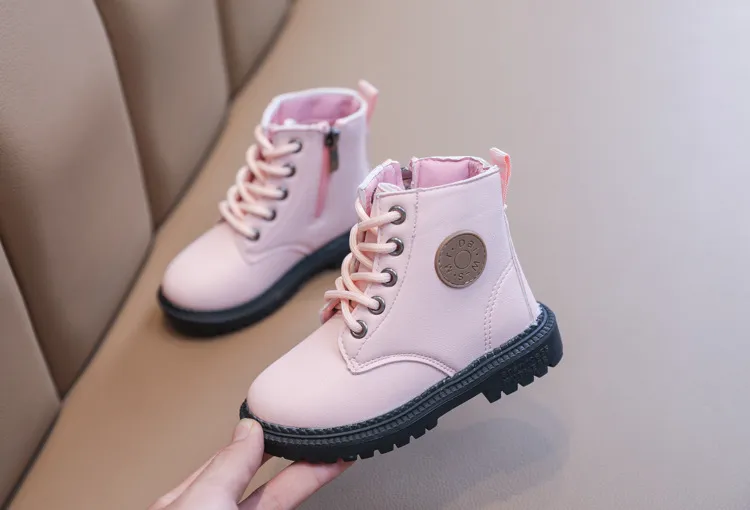 Kids Fashion Casual Toddler Boys Girls Autumn Winter Leather Littlesprouts Boots Children Running Sport Snow Shoes Sizes_voghion.com