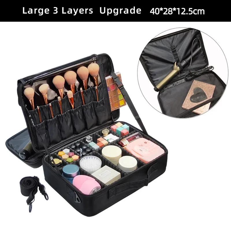 Upgrade-Kosmetiktasche mit großer Kapazität -selg Professioneller Reise-Make-up-Koffer für Frauen 240723_voghion.com