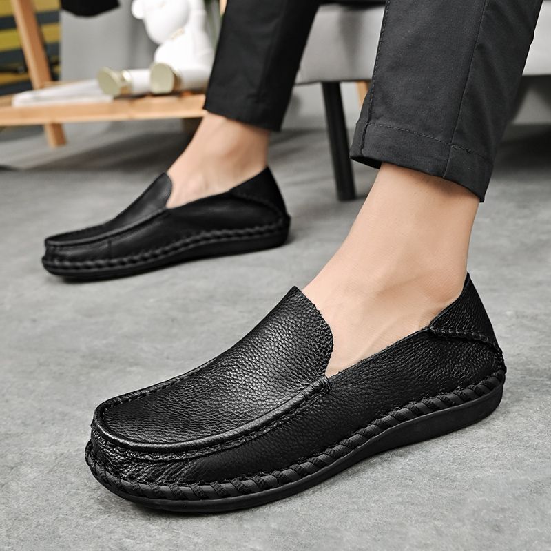 Mocassins classiques faits à la main pour hommes, chaussures décontractées confortables et légères en cuir pour conduite, nouvelle collection 2024_voghion.com