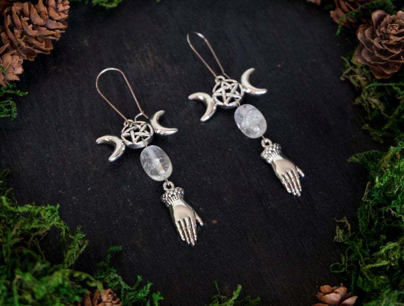 Palmenohrringe im schlichten Modestil_voghion.com