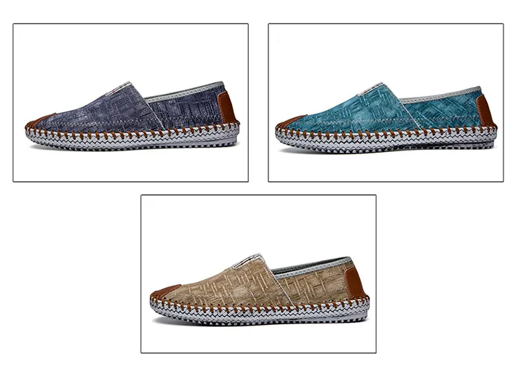 Pantofi sport casual pentru bărbați, pantofi sport cu toc înalt, respirabili, din denim, pentru bărbați, stil pescar, design de brand, espadrile, pantofi sport_voghion.com