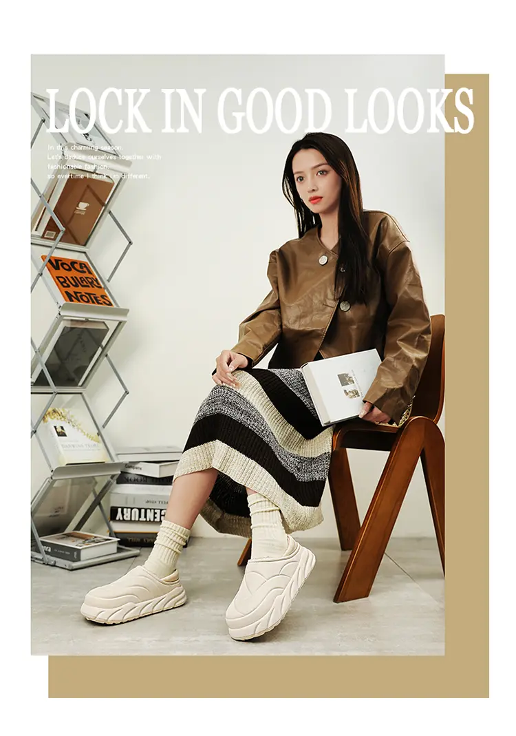 Dikke katoenen pantoffels voor koppels zijn modieus en warm, en mannen en vrouwen hebben het gevoel dat ze op stront stappen._voghion.com